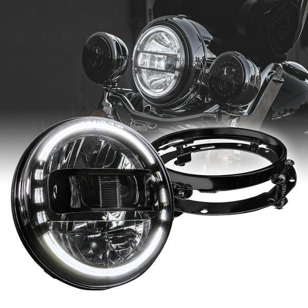 NEW 6" Chrome Bezel Rim for Bottom Mount Headlight Custom Harley Motorcycles New